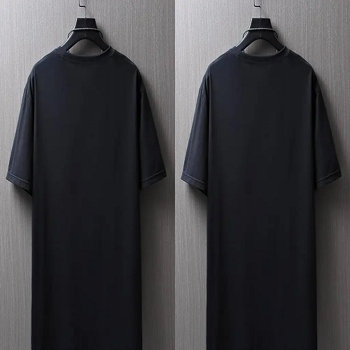 Man Polycotton T shirt Black Pack of 2